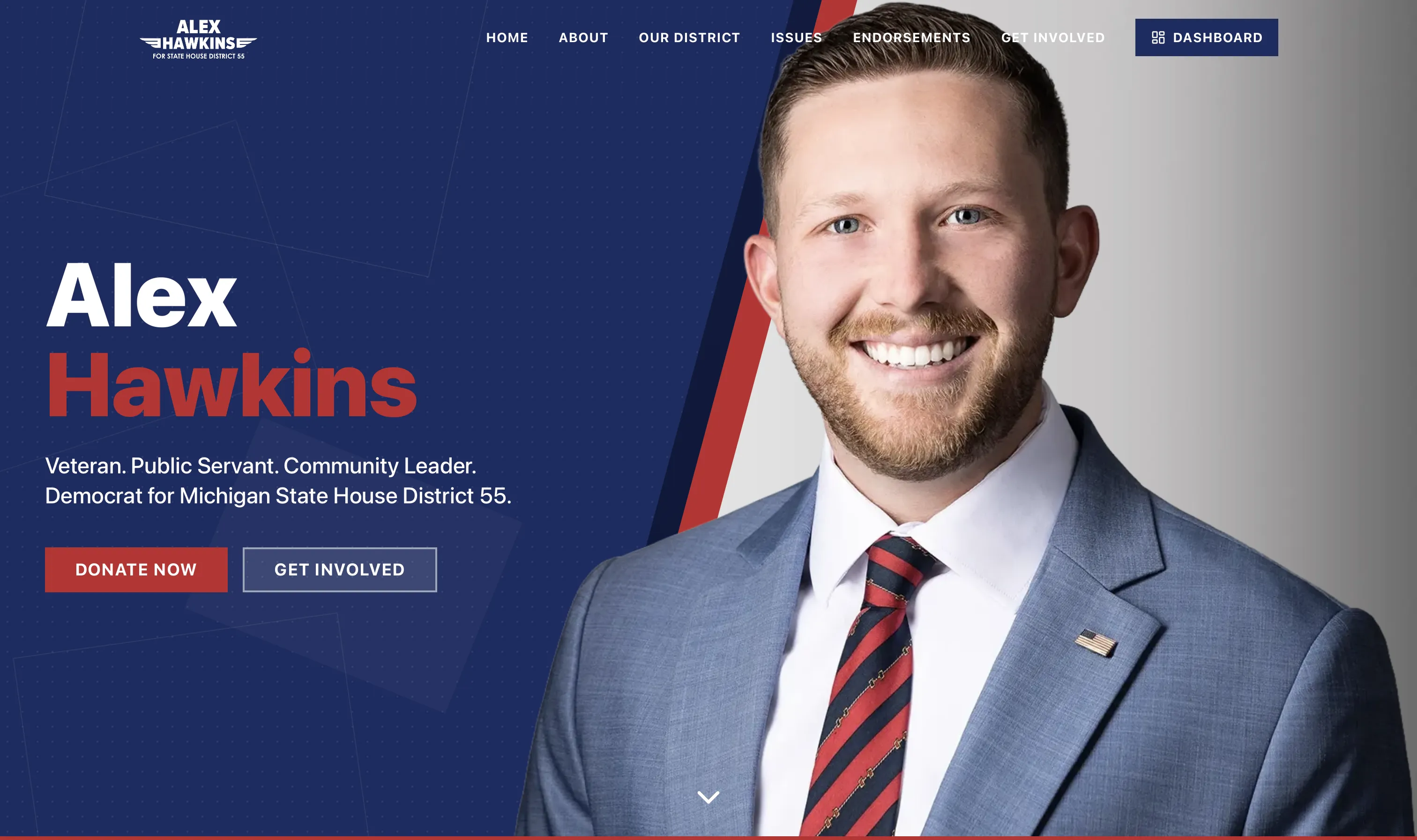 Alex Hawkins website preview